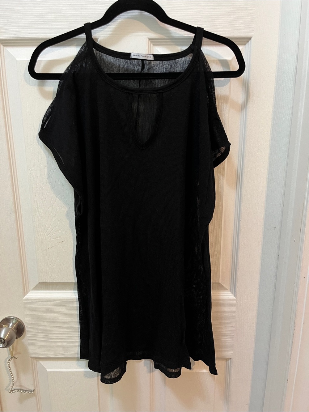 Black Cold-Shoulder cover up by Robin Piccone